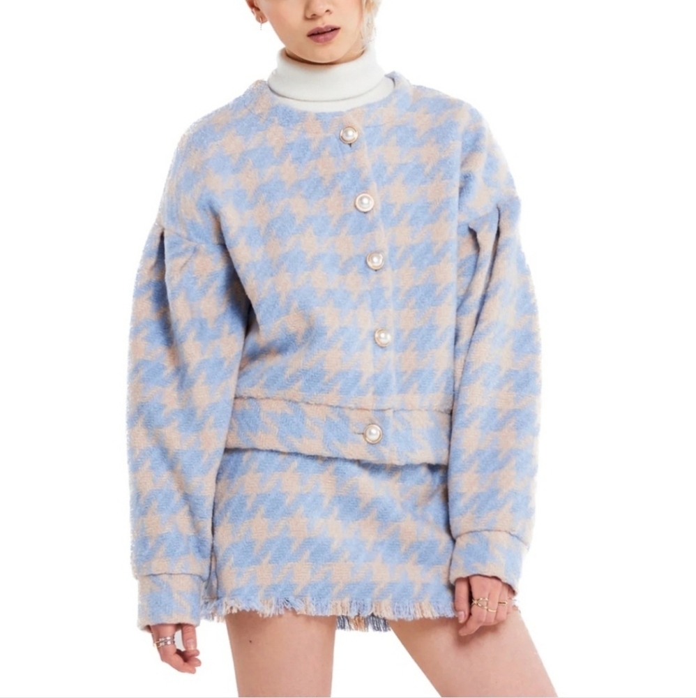 Storets Lori Houndstooth 2 Piece Set Lavender Size Small